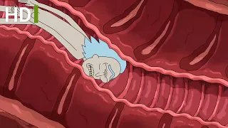 Entering bird person mind naked - Rick and Morty  Season 5 (green portal)