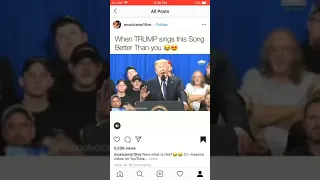 Donald Trump sings (no tears left to cry)