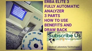 Hematology 3 parts analyzer Erba Elite 3