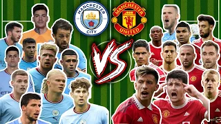 Manchester City Team vs Manchester United Team Comparisons (2023) | Haaland,Ederson,David de Gea