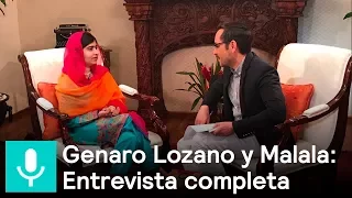 Genaro Lozano entrevista a Malala