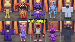 How to get ALL BADGES in SMILING CRITTERS RP! (ROBLOX)