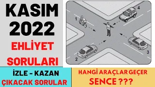 SAKIN KAÇIRMA / 2022 KASIM EHLİYET SORULARI / EHLİYET SINAV SORULARI 2022 / ÇIKMIŞ EHLİYET SORULARI