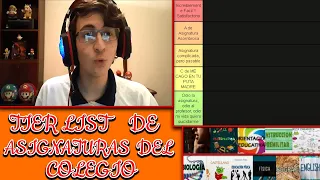 ¡¡TIER LIST DE ASIGNATURAS DEL COLEGIO!! ¿¡PEORES Y MEJORES MATERIAS!? "NUEVA SECCIÓN" | XxJanfuadxX