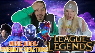 League of Legends Reactions - First Time Watching Cinematics and Music Videos!