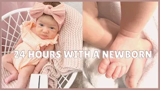 24 HOURS WITH A NEWBORN - FIRST TIME PARENTS + DAILY  ROUTINE