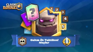 Oyundaki En İyi Golem Destesiyle Maçlar!! #clashroyale #türkçe