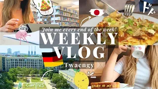 Living Alone in Germany | Fitness, study at university library, meet my sisters | VLOG