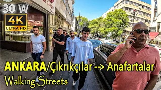 #30 Oldest Shopping Mall Walk | ANKARA/Ulus Çıkrıkçılar Yokuşu, Anafartalar Caddesi | 4K 60fps