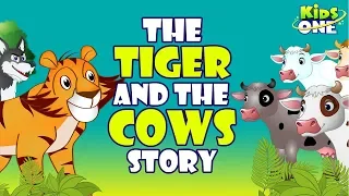 The Tiger and the Four Cows Story | Moral Stories for Children | KidsOne