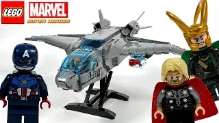 LEGO Marvel The Avengers Quinjet 76248 Speed Build | Review