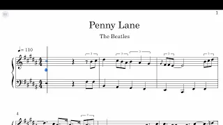 The Beatles - Penny Lane Sheet Music