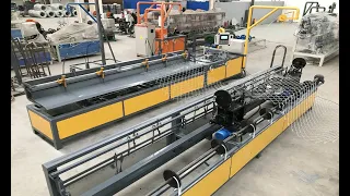 Automatic single wire chain link fence machine with compact roll mesh