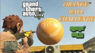 GTA V ONLINE | Big Orange Ball Challenge | Easter Egg