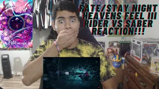 Fate/Stay Night: Heavens Feel III | Rider VS Saber REACTION!!!