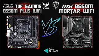 Asus Tuf Gaming B550M Plus (Wi-fi) vs Msi MAG B550M Mortar Wifi