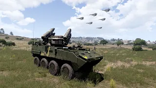 Ukrainian Anti-air Missiles Shoot Down Russian Expensive Fighter Jets - Arma 3