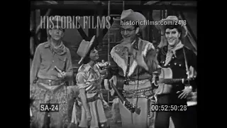 ELVIS PRESLEY on THE STEVE ALLEN SHOW 1956 "Range Roundup" comedy skit