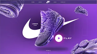 Web Design Timelapse: Nike Homepage | Editor X (Webpage Design)