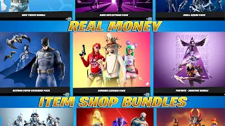 All Real Money Bundles/Packs Item Shop Showcase! Fortnite