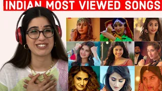 Top 75 Most Viewed Indian Songs on Youtube of All Time REACTION  | Most Watched Indian Songs