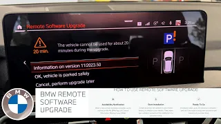 BMW REMOTE SOFTWARE UPGRADE OS 7 HOW TO/ TIPS & TRICKS