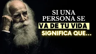 Una reflexión / Si una persona se va de tu vida, significa que…