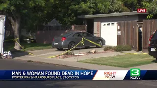 Neighbors react after man, woman found dead in Stockton home