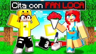 Tengo una CITA ROMÁNTICA con mi FAN LOCA en MINECRAFT!