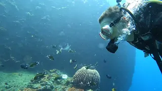 Baptême de plongée Sandrine & Manon Amed Bali Abyss