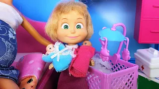 MASHA HAD TWINS! Katya and Max merry family Masha dolls cartoons new series