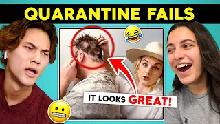 College Kids React To At Home FAIL Compilations (BAD Haircuts, News BLOOPERS & More)