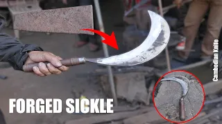 Knife Making - Forging a Sickle / Recycle Old Metal Into New Stuff
