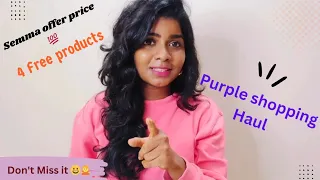 Purple Shopping Haul 💜 | Skincare and Makeup 4 Free products😲Budget-Friendly Finds 💯 #purpleproducts