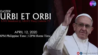 EASTER URBI ET ORBI blessing by POPE FRANCIS