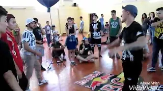 B boy Lil G in Kyrgyzstan.