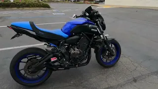 Yamaha Mt-07 Toce Exhaust Sound Quick shifter Flyby