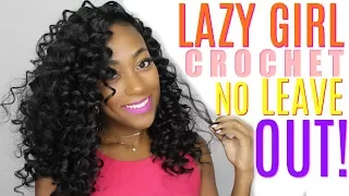 Curly Lazy Girl Crochet With NO LEAVE OUT ft. Divatress.com