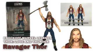Action figure review - Knockoff Hasbro Marvel Legends Ravager Thor - Korg Wave -Thor:Love & Thunder