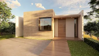 CASA DE UN PISO ECONOMICA DE 10X10m CON 3 HABITACIONES