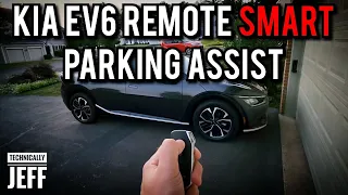 Kia EV6 Remote Smart Parking Assist Demonstration - The COOLEST EV6 Feature!