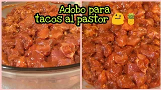 ADOBO/MARINADO para TACOS al PASTOR 😋🌮🍍 Fácil y muy rico