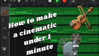 [ M & E ] How to make a cinematic feel music in under 1 minute / Garageband