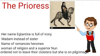 character sketch of the Prologue to the Canterbury tales|The Prioress character|Analysis of prioress