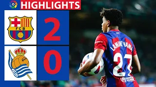 Barcelona 2-0 Real Sociedad | LA LIGA Match Highlights All Goals