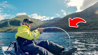 ANGELABENTEUER in NORWEGEN vom Kajak, Ufer und Boot 🎣⛰️ auf Heilbutt, Makrele, Dorsch und Seelachs