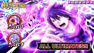 Sasuke Rinnegan Shadow Solo AM Gameplay | All Ultimates | Naruto X Boruto Ninja Voltage