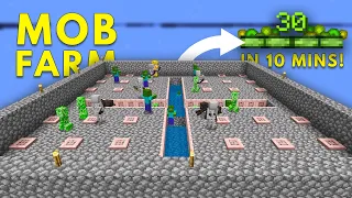 EASIEST MOB & XP FARM For 1.20.41+ Minecraft Bedrock ( NO SPAWNER )