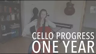 Cello progress - 1 year learning!