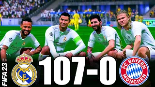 FIFA 23 | RONALDO, MESSI, MBAPPE, NEYMAR, ALLSTARS | REAL MADRID 107-0 BAYERN MUNICH | UCL FINAL 4K